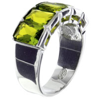 Rings - size 9 light green cz ring Image.