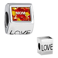 European Beads - mom autumn leaves photo love european beads Image.