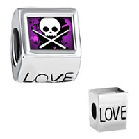 European Beads - gold plated music theme skull bracelets photo love european beads Image.