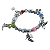 Bracelets - assorted fancy women shoe charm bracelet Image.