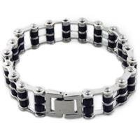 Bracelets - stainless steel chain linked bracelet Image.
