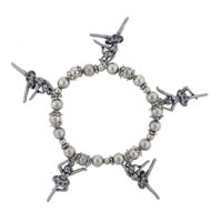 Bracelets - silver ballerina charm bracelet Image.