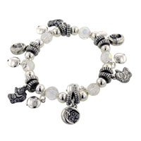 Bracelets - moon and cupid charm bracelet Image.
