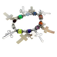 Bracelets - assorted cross charm bracelet Image.