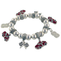 Bracelets - #8 nascar charm bracelet Image.