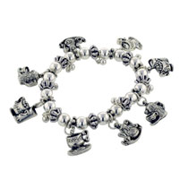 Bracelets - tea time charm bracelet Image.