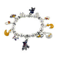 Bracelets - baby cart charm bracelet Image.