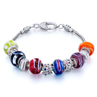 Bracelets - metal and murano glass mixed fit all brands beads charms bracelets Image.