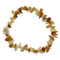 Bracelets - orange aventurine stone chip bracelet Image.
