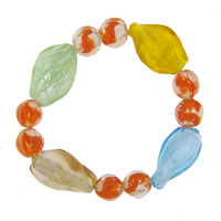 Bracelets - citrus murano glass necklace Image.