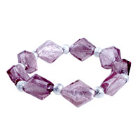 Bracelets - light amethyst murano glass bracelet Image.
