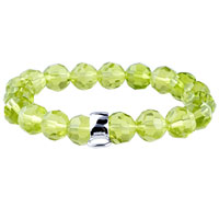 Bracelets - one fastener apple green quartz bracelet Image.
