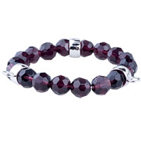 Bracelets - three fasteners grape quartz bracelet Image.