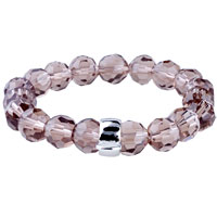 Bracelets - one fastener pale purple quartz bracelet Image.