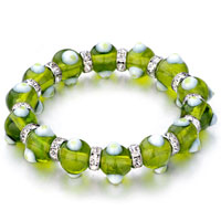  - peridot against dots beads Image.
