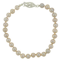 Bracelets - pink fresh water pearl bracelet Image.