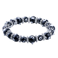 Bracelets - black evil eye moran glass beaded bracelets necklace Image.