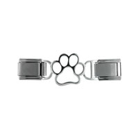 Italian Charms - paw print deluxe link italian charm Image.