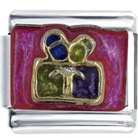 Italian Charms - gift magenta italian charm Image.