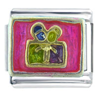 Italian Charms - gift hot pink italian charm Image.