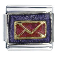 Italian Charms - envelope red italian charm Image.