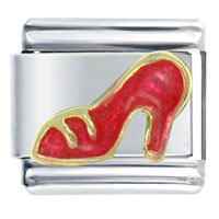 Italian Charms - red pump italian charm Image.