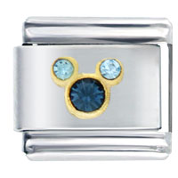 Italian Charms - micky turquoise italian charm Image.