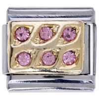 Italian Charms - july ruby color birthstone italian charm bracelets Image.