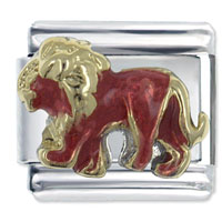 Italian Charms - red lion italian charm Image.
