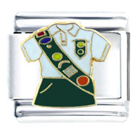 Italian Charms - scout uniform italian charm Image.
