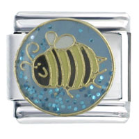 Italian Charms - busy bumble bee italian charm Image.
