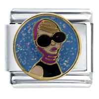 Italian Charms - actress audrey hepburn italian charm Image.