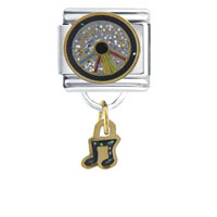 Italian Charms - music lover italian charm Image.