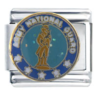 Italian Charms - army national guard italian charm Image.