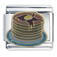 Italian Charms - flapjack stack italian charm Image.