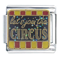 Italian Charms - let's join the circus italian charm Image.