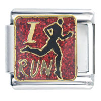 Italian Charms - i run italian charm Image.