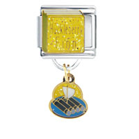 Italian Charms - huckleberry finn book italian charm Image.