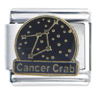 Italian Charms - constellation cancer italian charm Image.