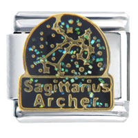 Italian Charms - constellation sagittarius italian charm Image.