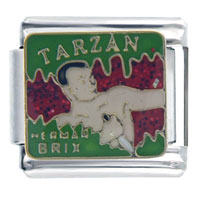 Italian Charms - tarzan italian charm Image.