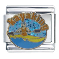 Italian Charms - kayaking italian charm Image.