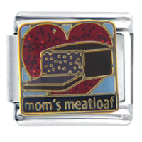 Italian Charms - mom's meatloaf italian charm Image.