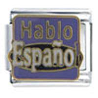 CA1500_PG: hablo espanol italian charm Image.