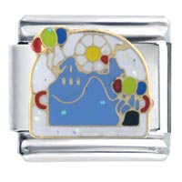 Italian Charms - party celebration italian charm Image.
