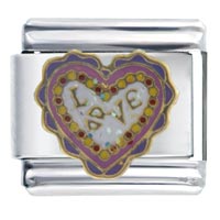 Italian Charms - love valentine italian charm Image.