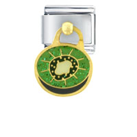 Italian Charms - kiwi dangle italian charm Image.