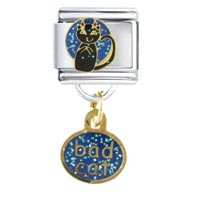 Italian Charms - dangle bad cat italian charm Image.