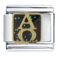 Italian Charms - alpha &amp; omega italian charm Image.