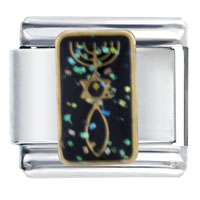 Italian Charms - messianic seal italian charm Image.